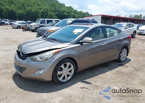 2013 Hyundai Elantra Limited z USA, uszkodzony, nr VIN 5NPDH4AE2DH267094